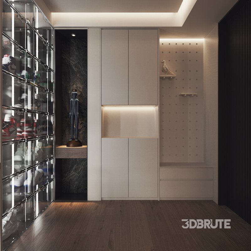 Modern living room and dining room interior scene Image 3