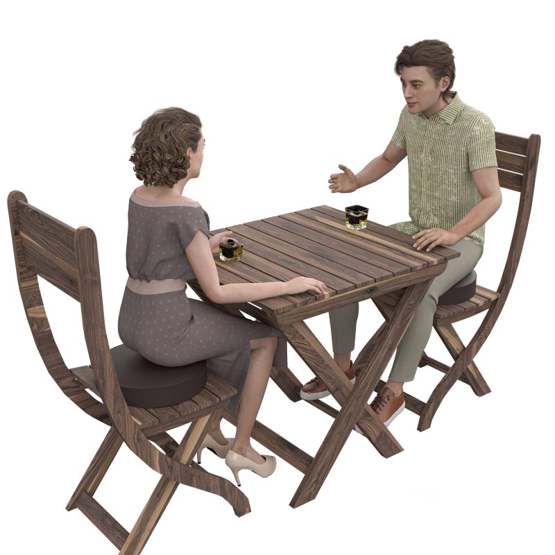man and woman dining scene Image 3