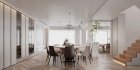 Modern living room and dining room interior scene - Thumbnail 3