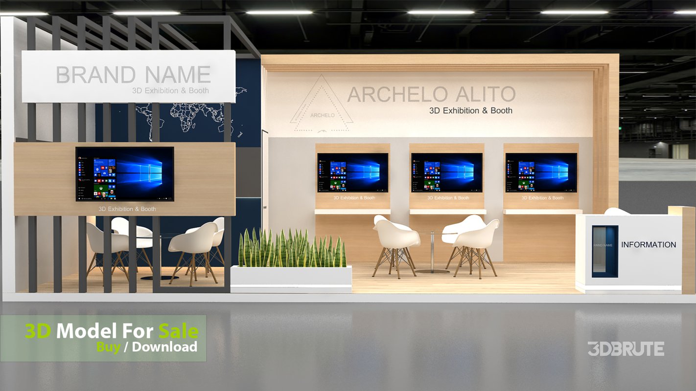 exhibition 3d model Image 6