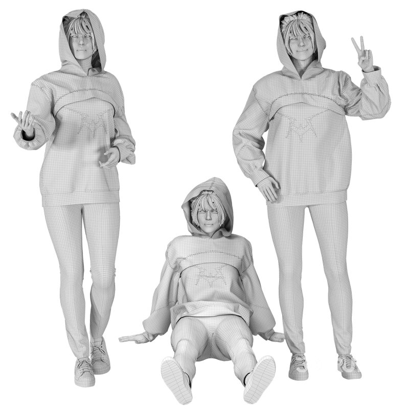 Casual woman 03 Poses Image 5