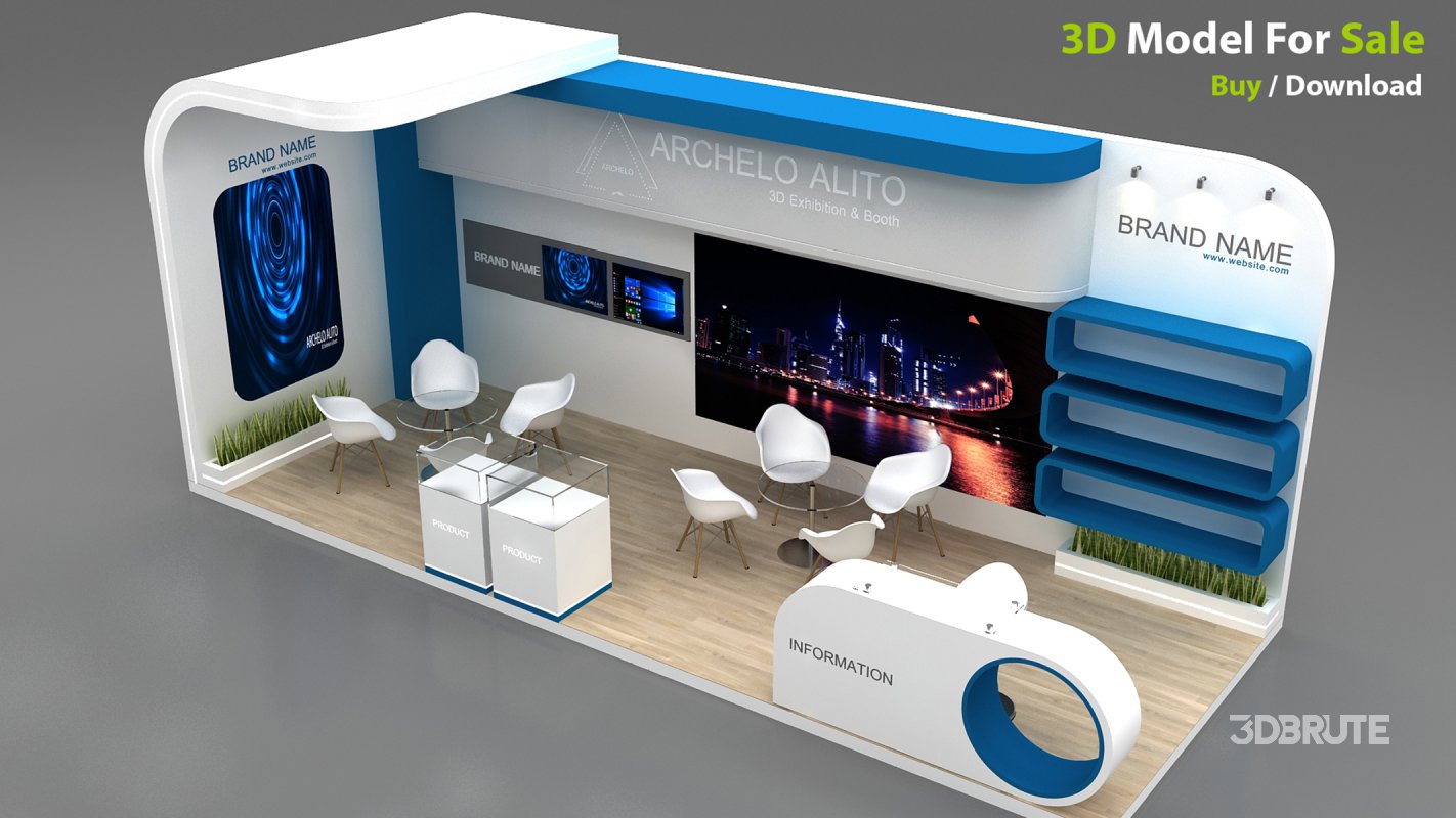 exhibition 3d model Image 4
