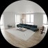 Modern living room and dining room bedroom interior scene - Thumbnail 4