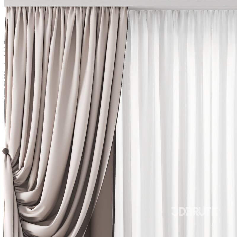 Silk and Cotton Curtain Set 79 Image 5