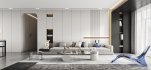 Modern living room and dining room interior scene - Thumbnail 2