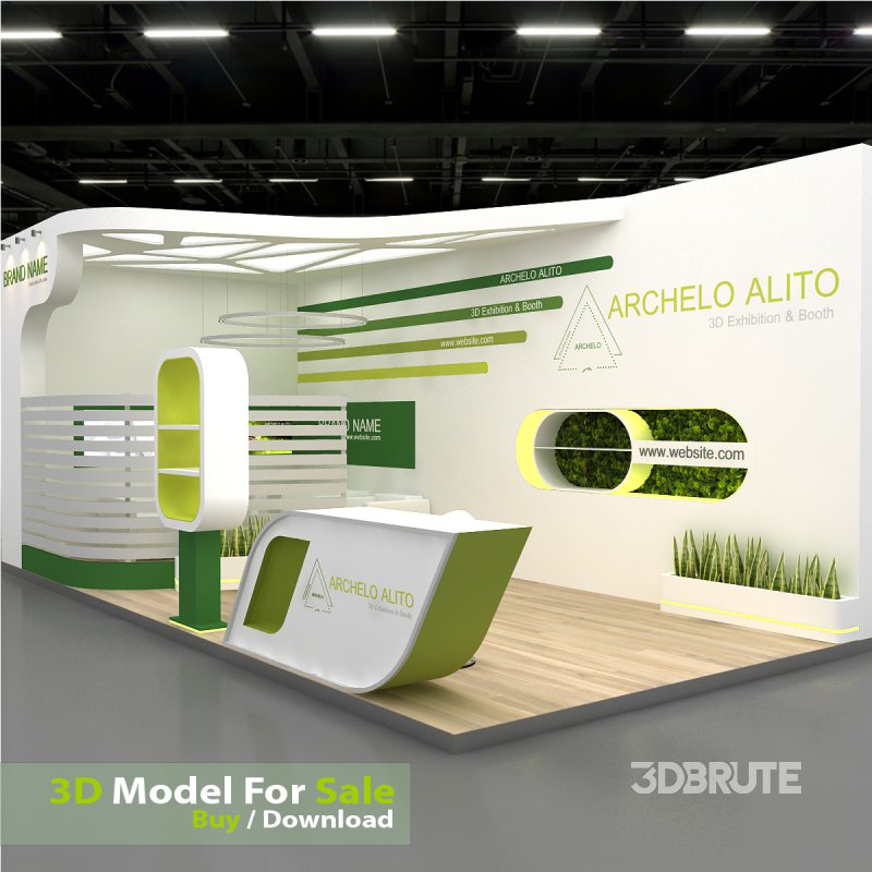 3D Stand Booth Model Image 8