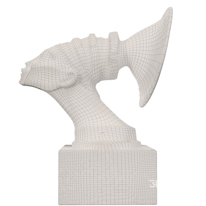 Antique Abstract Art Deco Trumpet Sculpture Image 5