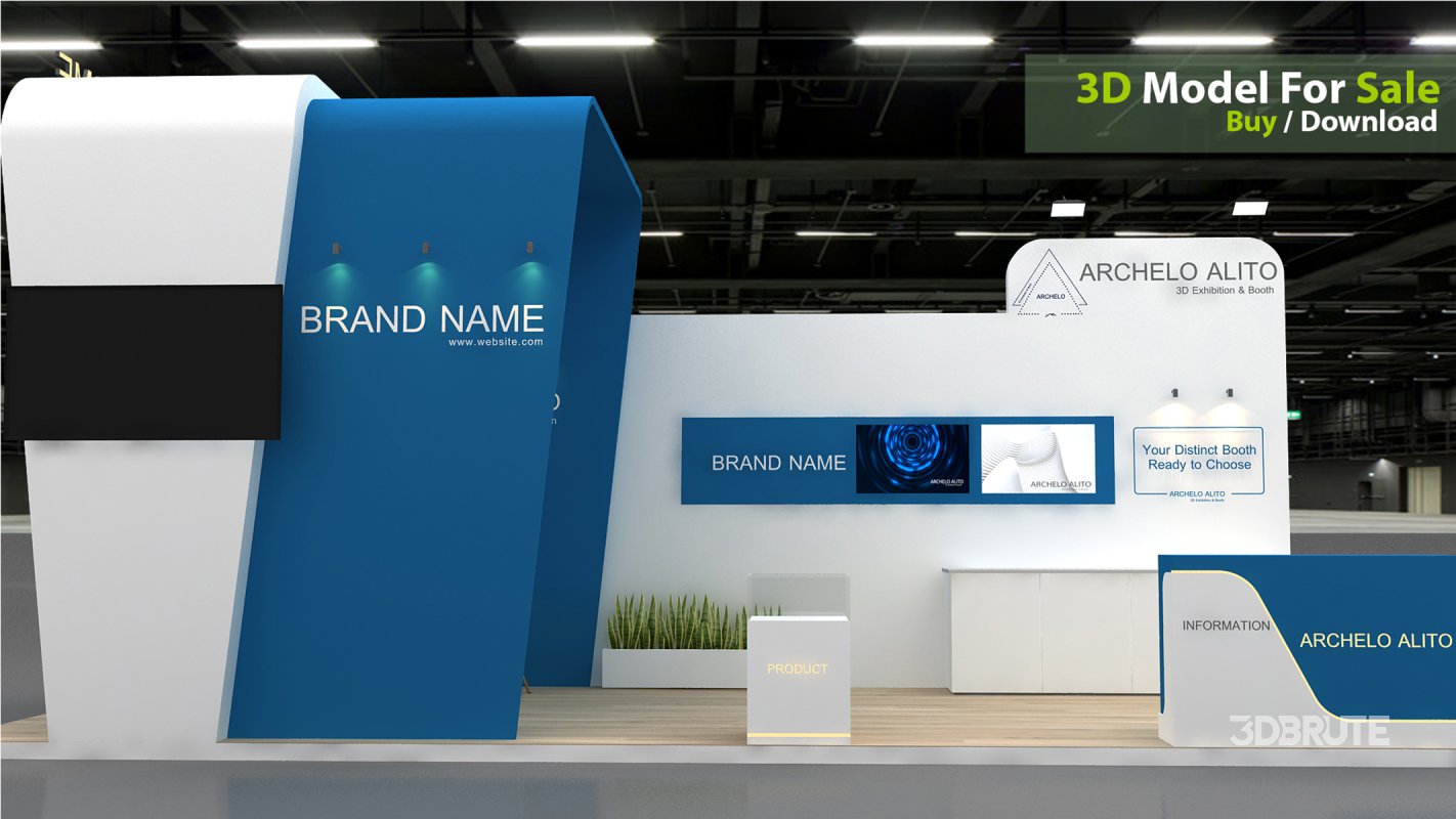exhibition 3d model Image 3