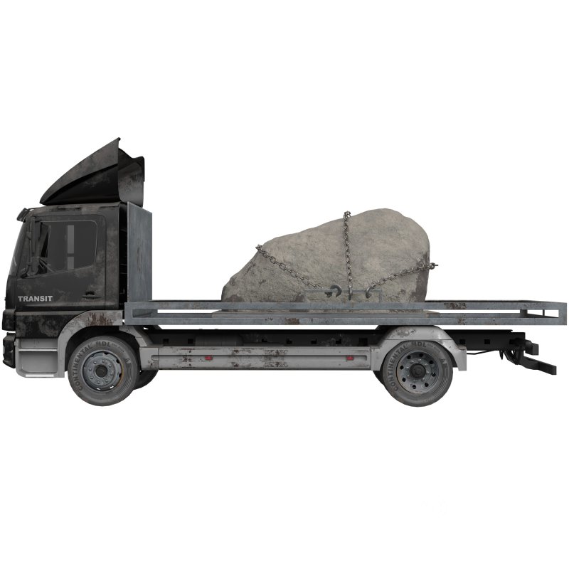 Truck With Rock Transport Image 1