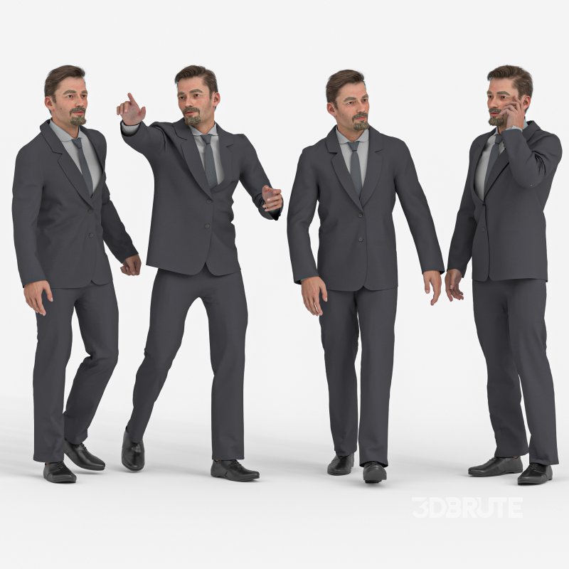 Boss Business man 04 poses Image 5