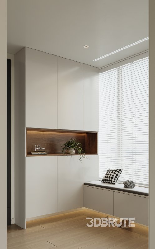 Modern living room and dining room interior scene Image 3