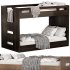Abridged White Glaze Low Twin Kids Bunk Bed by crateandbarrel - Thumbnail 3