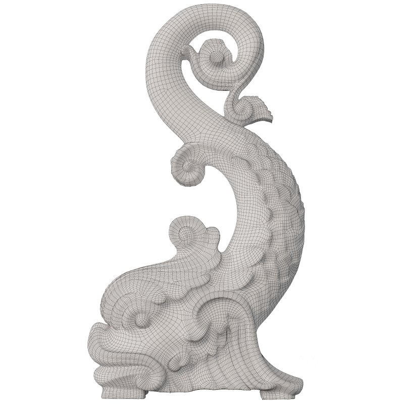 Antique Asian Dragon Architectural Ornaments Image 5
