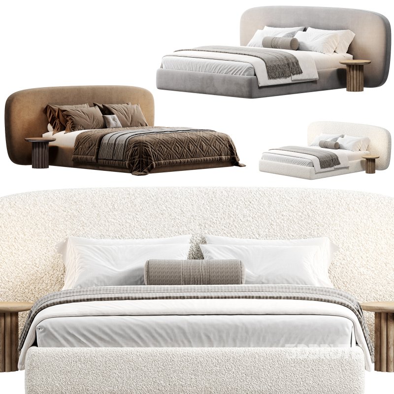 Soft bed Molina by Oneandhome Image 4