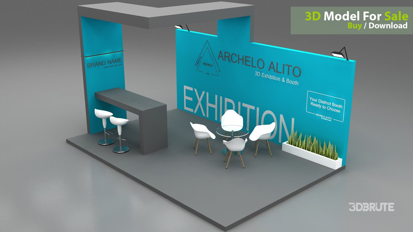 3D Exhibition Booth Model Image 6