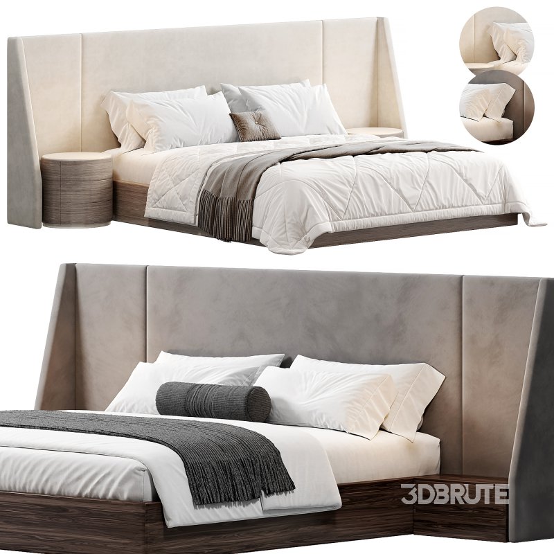 Nova Domus Janice Modern Bed and Nightstands by modishstore Image 1