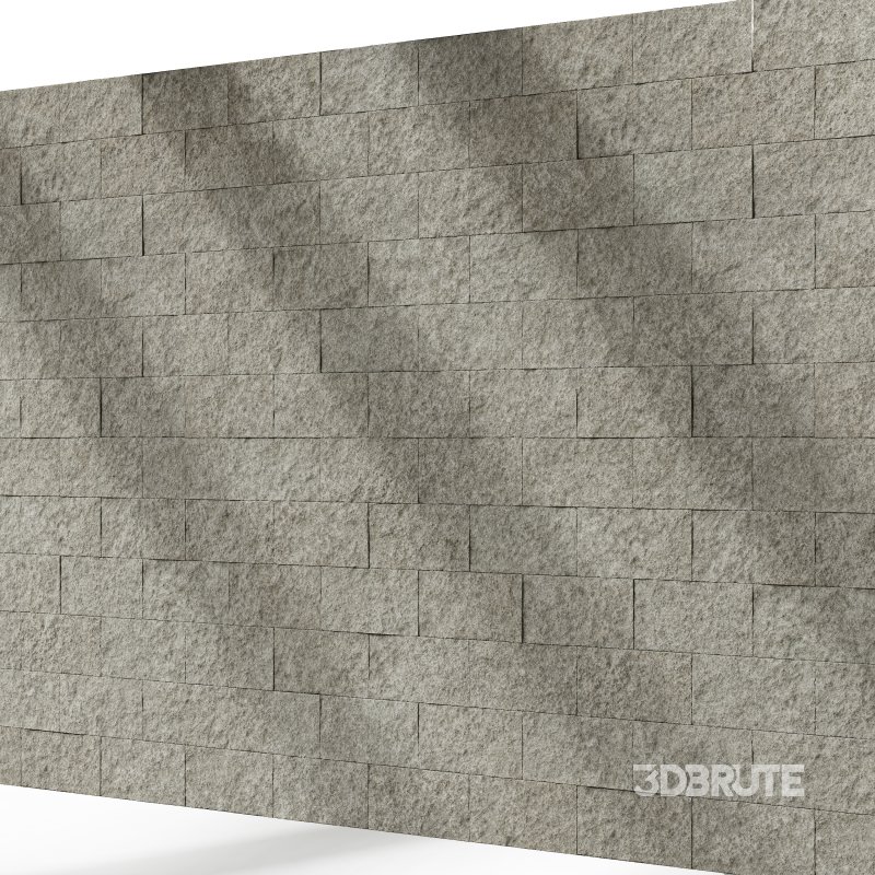 Split Face Stone wall 01 (Seamless) Image 4