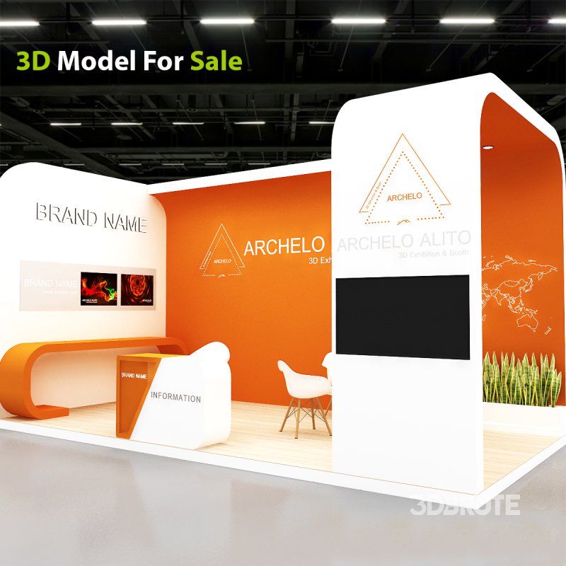 3D Exhibition Booth Model Image 9