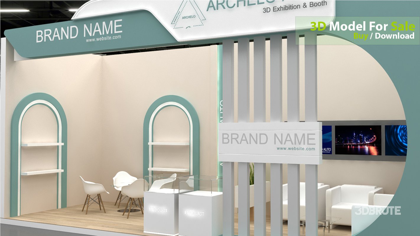 3d kiosk booth exhibition Image 2