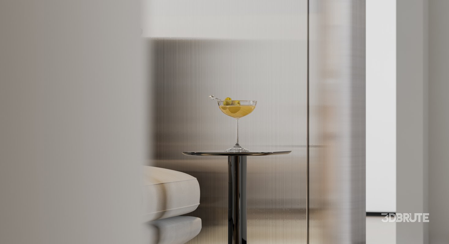 Modern living room and dining room interior scene Image 2