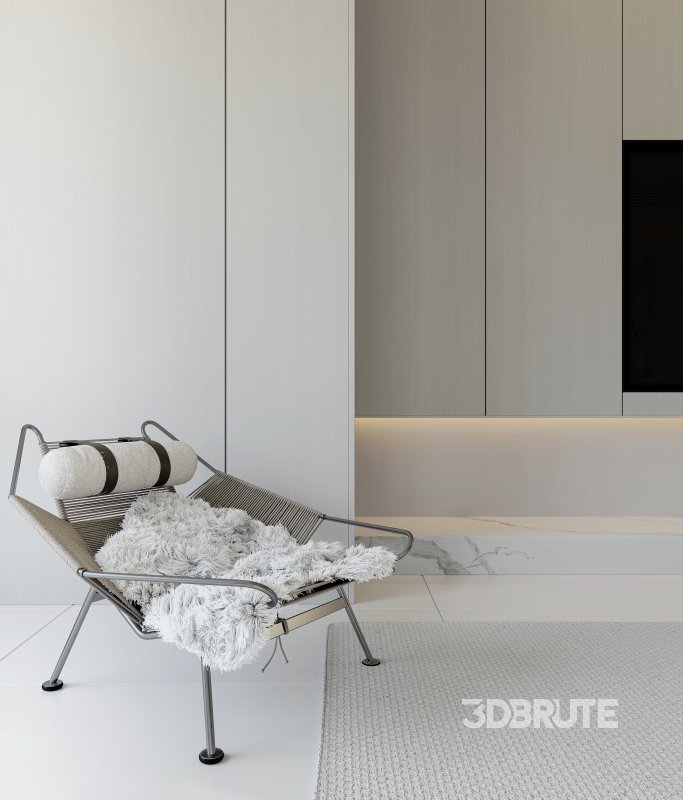 Modern living room and dining room interior scene Image 5