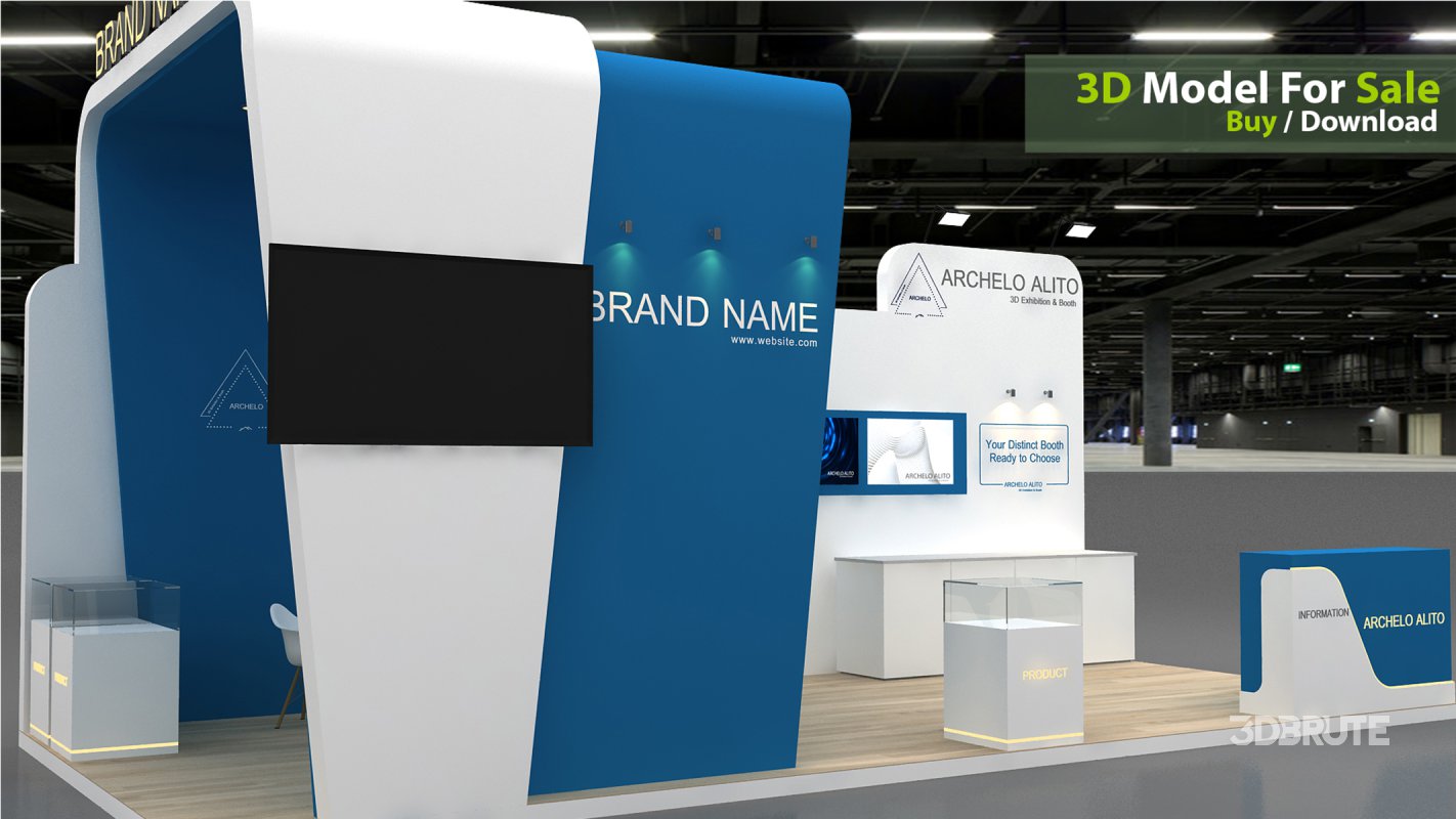 exhibition 3d model Image 1