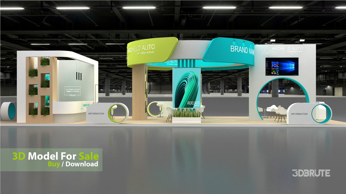 3D Stand Booth Model Image 5