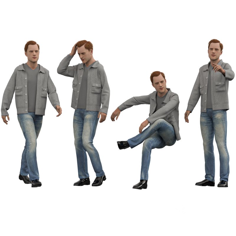 casual man with jacket Image 1