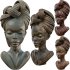 Elegant Braided Bust Sculpture - Thumbnail 3