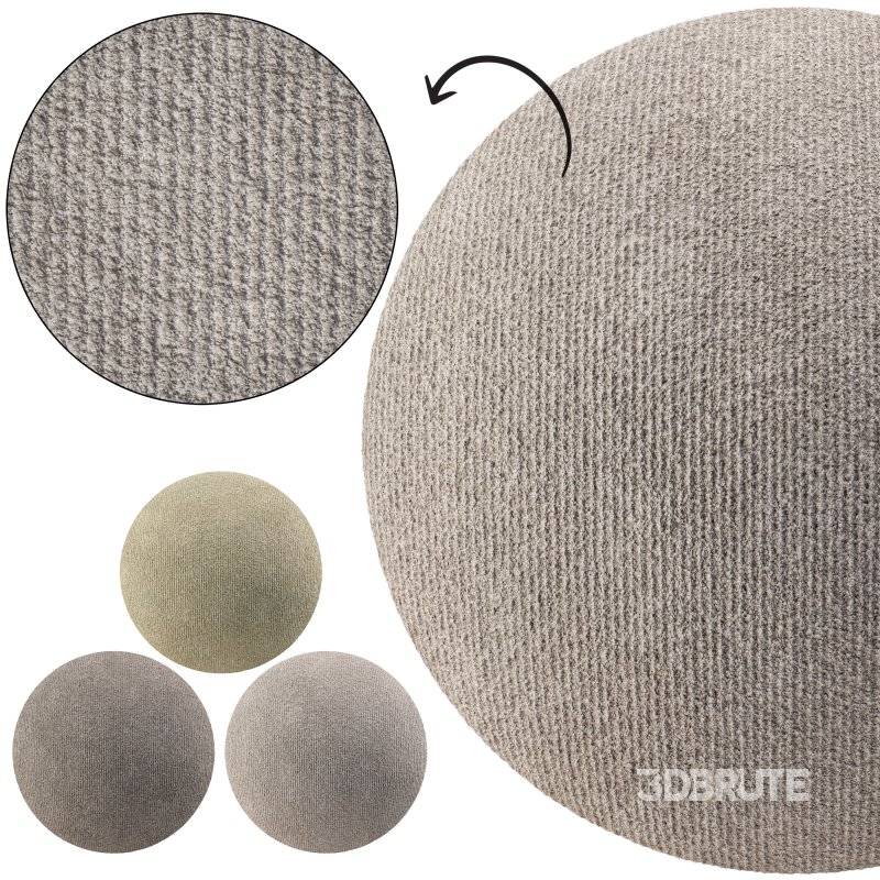 Ribbed Plaster 05 (Seamless) Image 1