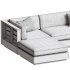 Bal Harbour Outdoor Teak Six and Corner Piece Sectional - Thumbnail 6
