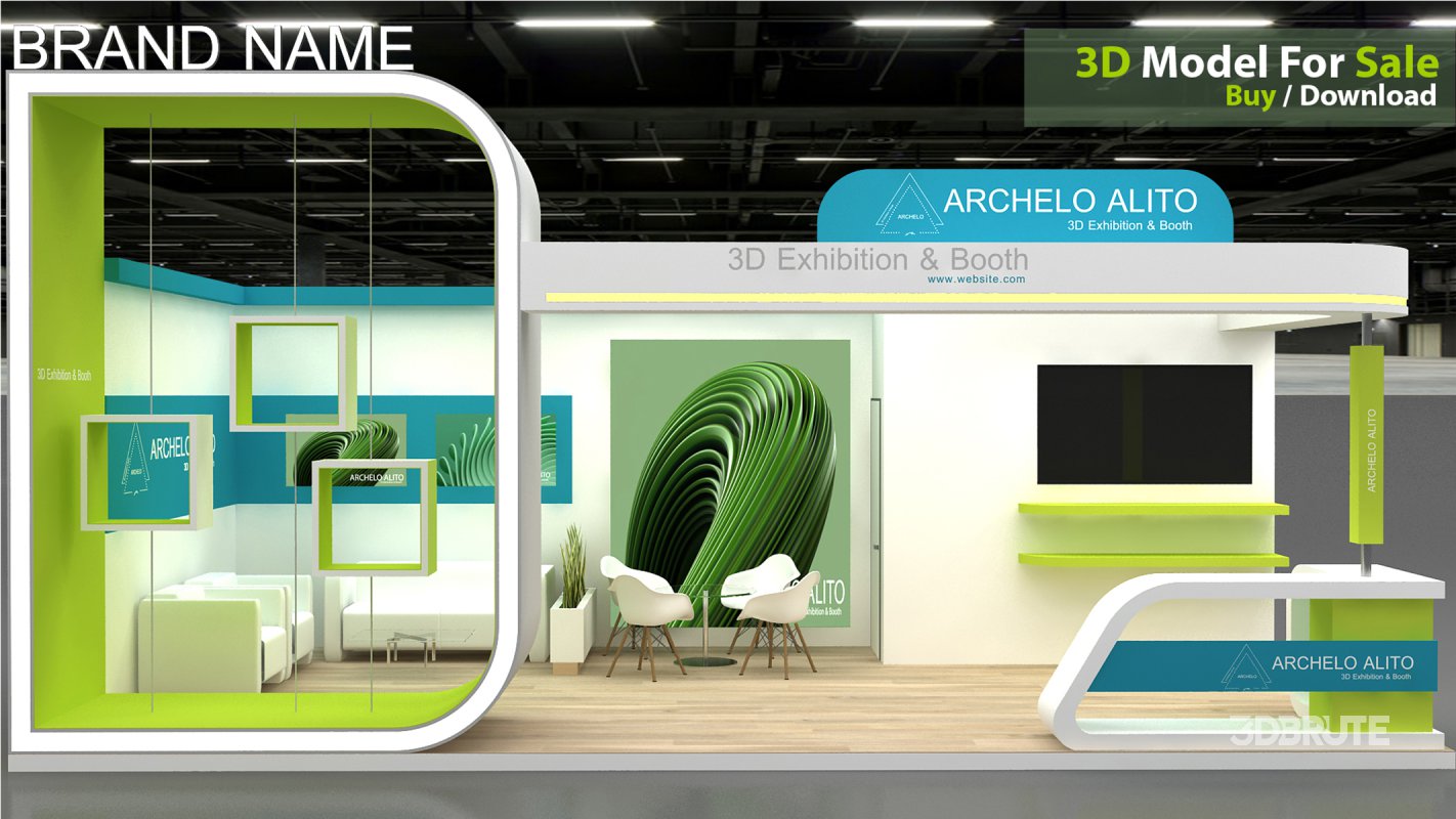 3d kiosk booth exhibition Image 6