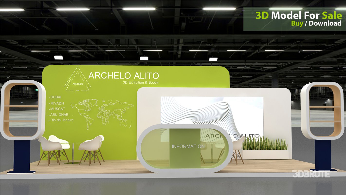 3D Exhibition Booth Model Image 4