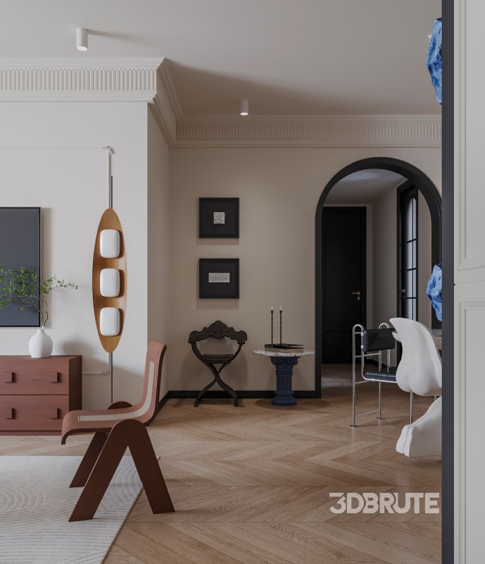 Eclectic living and dining room Image 4