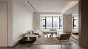 Modern living room and dining room kitchen interior scene - Thumbnail 9
