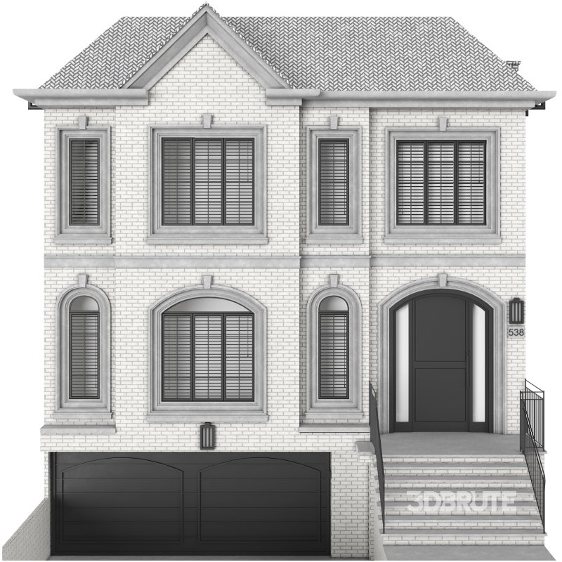 brick house with a pitched roof 03 Image 1