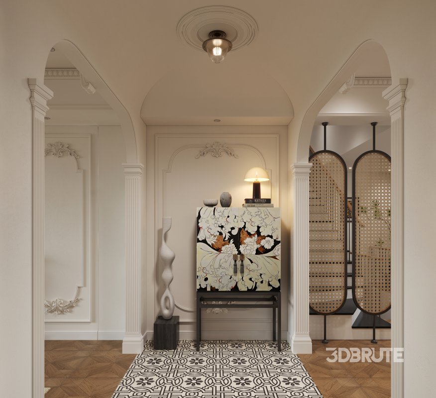 Eclectic living and dining room interior Image 2