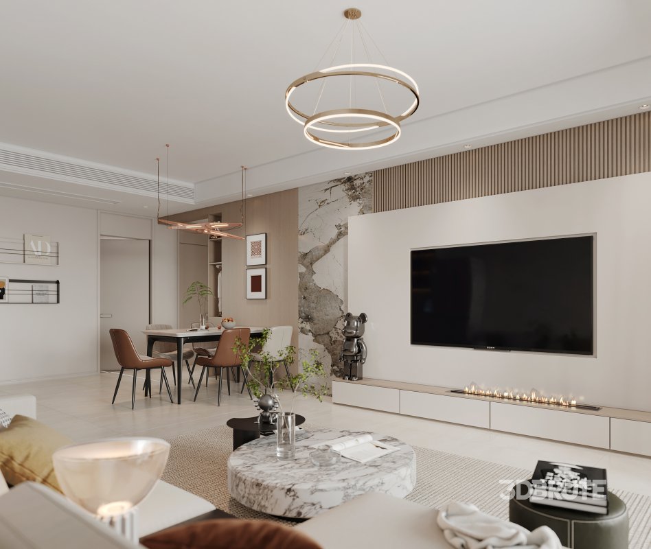 living room dining room bedroom Image 3