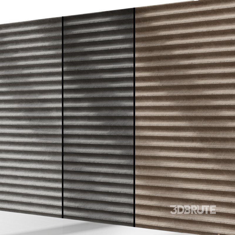 Fluted Concrete 01 (Seamless) Image 4