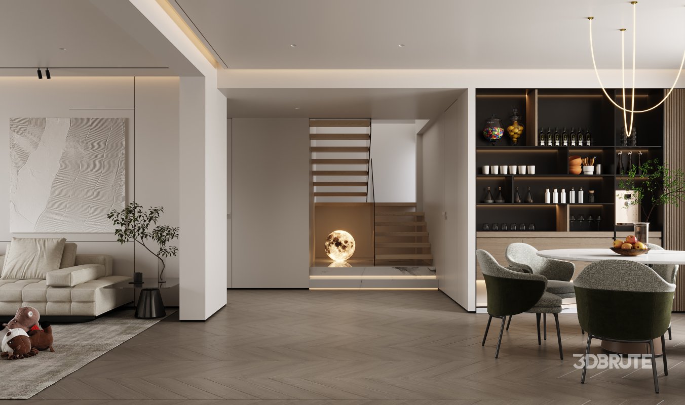 living room dining room bedroom Image 5