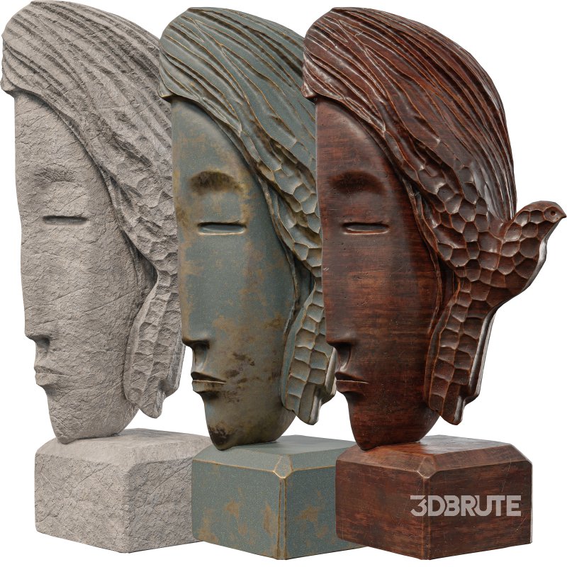 Serene Dove Sculpture Abstract Stone Art Image 5