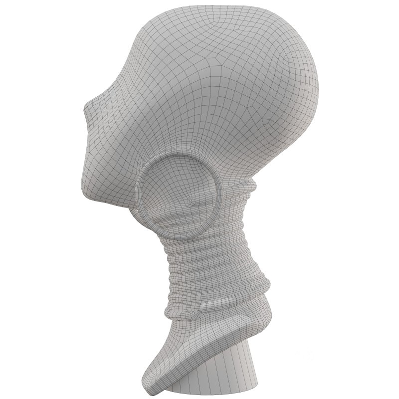 Antique African Woman Statue Image 3