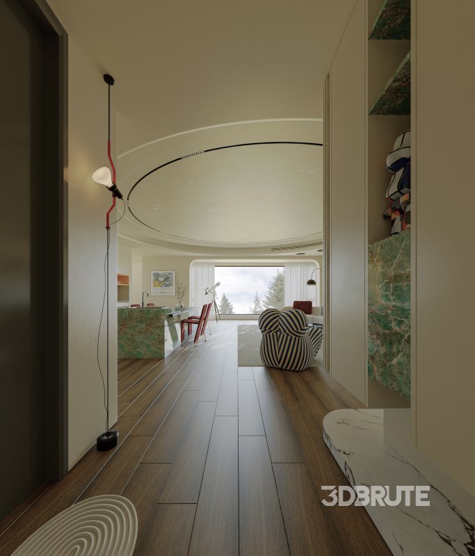 Modern living and dining room Image 8