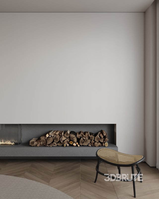 Modern living room and dining room interior scene Image 8