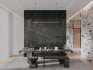 Modern living room and dining room interior scene - Thumbnail 3