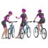 Cyclist woman in 03 poses - Thumbnail 3