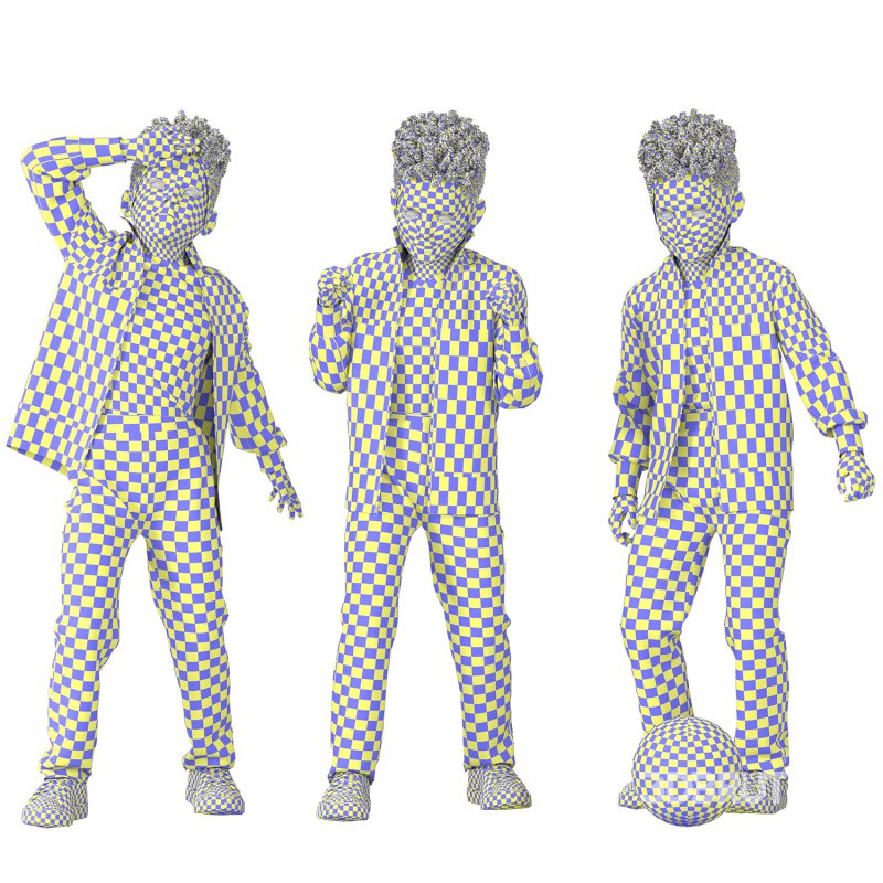 Sport Kid Boy in 03 Poses Image 4