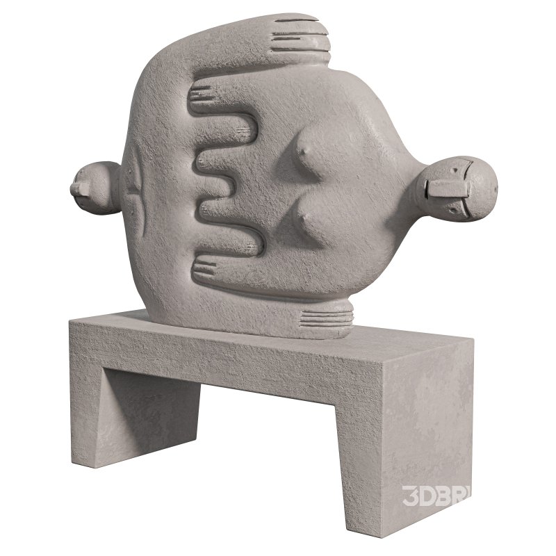 Concrete HIstorian Statue Image 4