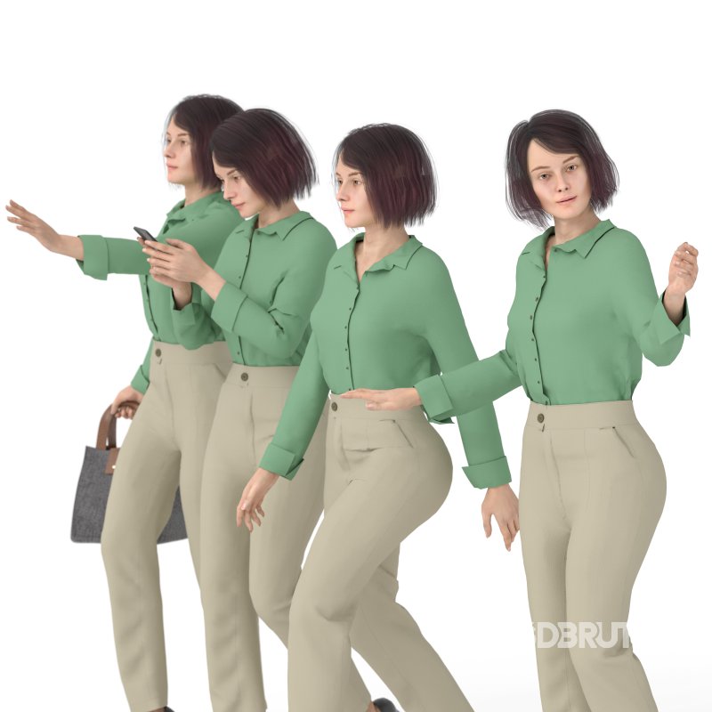 Official Woman in 04 Poses Image 5