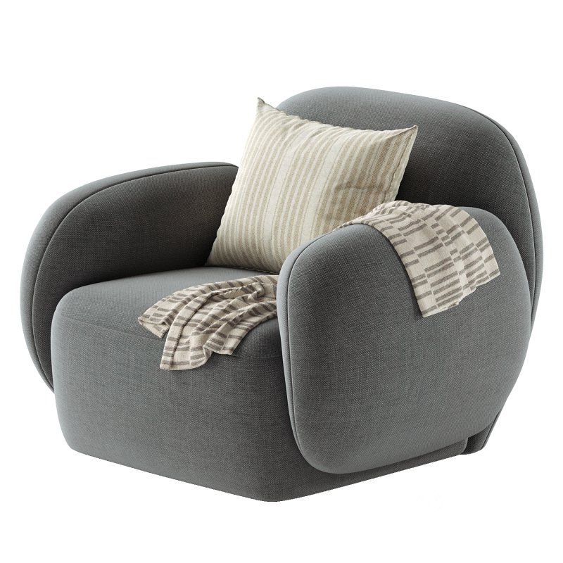 Hazel Beige Lounge Chair Image 4